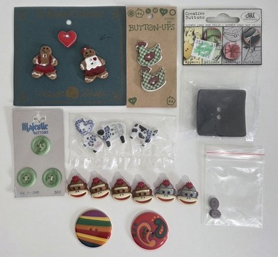 Vintage Mill Hill/Dill/Buton-Ups/Majestic-Gingerbread/Animals/Sock Monkey/Misc 