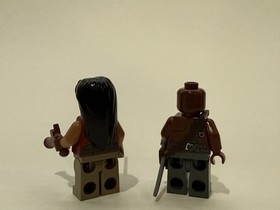 LEGO Pirates Of The Caribbean - Rare - 4195 2 Zombie Minifigs w/ Weapons