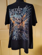 LAMB OF GOD size L "Omens" 2022 official merch black T-shirt made in USA