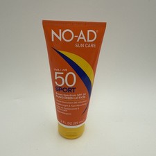 NO-AD Sport Sunscreen Lotion SPF 50 8.5 Oz Exp 2026 2.59 per gallon