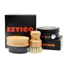 EZTICO Cutting Board Wax Board Butter Kit Beeswax Food Safe Mineral Oil