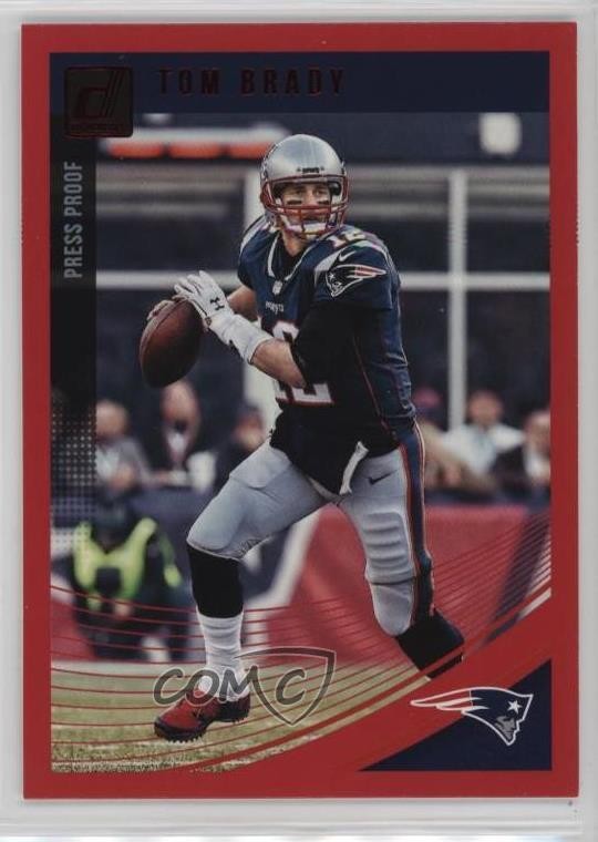 2018 Panini Donruss Press Proof Red Tom Brady #183 1fj5