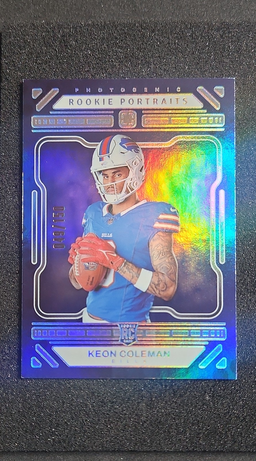 2024 Panini Photogenic - Rookie Portrait Keon Coleman #161 Silver /150 (RC)