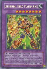 YuGiOh Elemental HERO Plasma Vice GLAS-EN037 Secret Rare Englisch Excellent 1st