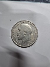 1923 George V silver half crown - 14.1g rare 
