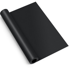 Amylove 16" X 5 Ft Extra Large Magnetic Sheets Roll for Crafts, 30 Mil Black Fle