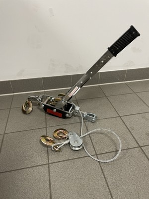 Seilwinde 5000kg Handseilwinde 3,2m Bootswinde Anhänger Handseilzug Ratsche TOP!
