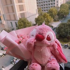 Pink Stitch Sakura Series Kawaii Plush Toy Doll 28cm Gifts Childe Room Decor  