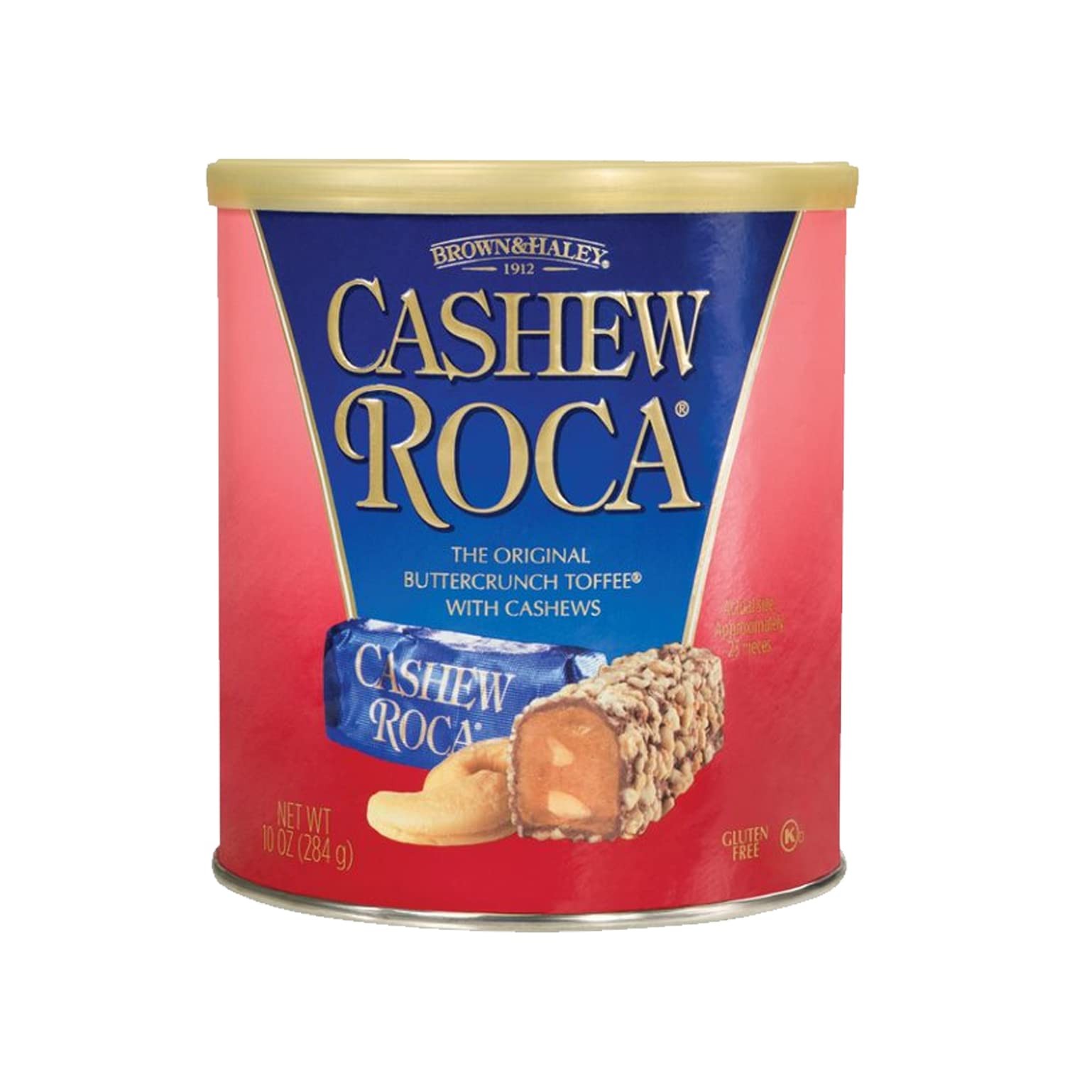 Bote Brown & Haley CASHEW ROCA, envuelto individualmente Buttercrunch Toffee