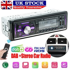 Single DIN DAB+ Stereo Car Radio RDS MP3 Player Bluetooth USB TF AUX Hands-Free
