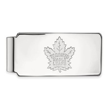 14k White Gold NHL Toronto Maple Leafs Money Clip