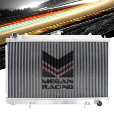 Megan Aluminum Bolt-on 3-row Radiator With Cap For 95-98 240sx S14 Sr20det Mt
