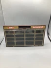 Vintage 1981 Mattel Hot Wheels Showcase, Brown Plastic Base, Gold Decals, NICE