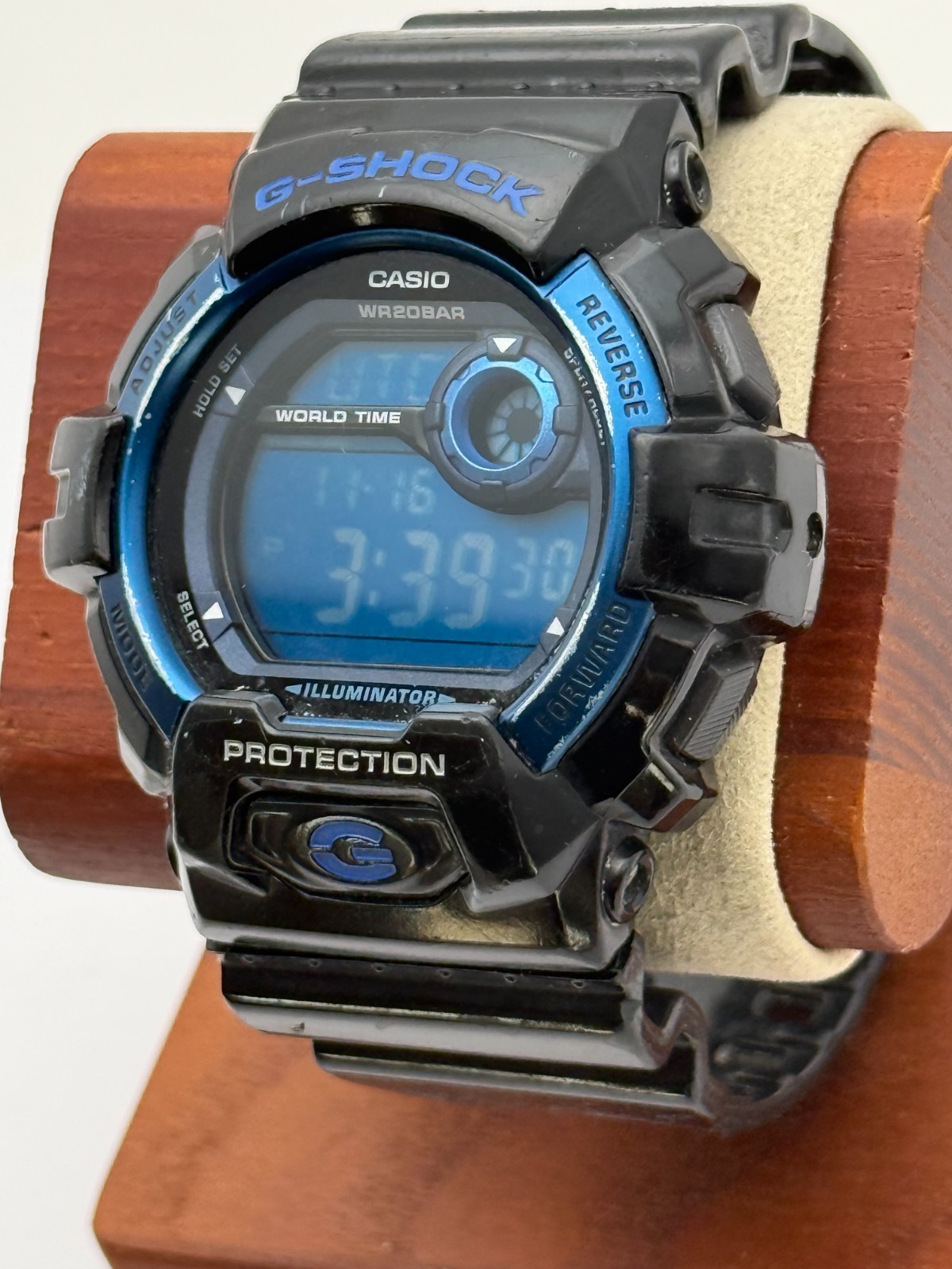 Casio G-Shock G-8900A-1CR 52mm Black Blue Digital Sport Watch