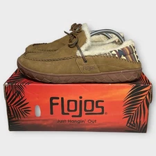 Flojos Gracias Shoes Mens Size 12 Moccasin Slippers Sherpa Slip On Aztec Print