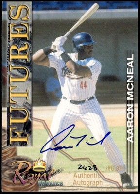 2001 Royal Rookies Futures #20 Aaron McNeal Autographs #/6995 E1
