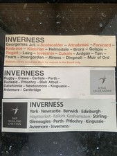 BR Train Window Carriage Label from the 1980’s