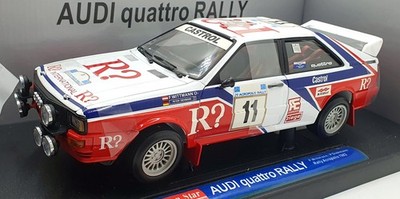 Sun Star 1/18 Scale 4191 - Audi Quattro Rally Acropolis 1982 #11 F.Wittmann