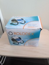 ROLODEX ROTARY CARD FILE 500 Cards 2 1/4  x 4  A-Z Tabs Black VTG Business Desk