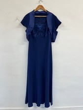 Fabulous Pierce Fionda occasion evening Dress Uk14 navy Blue KM521