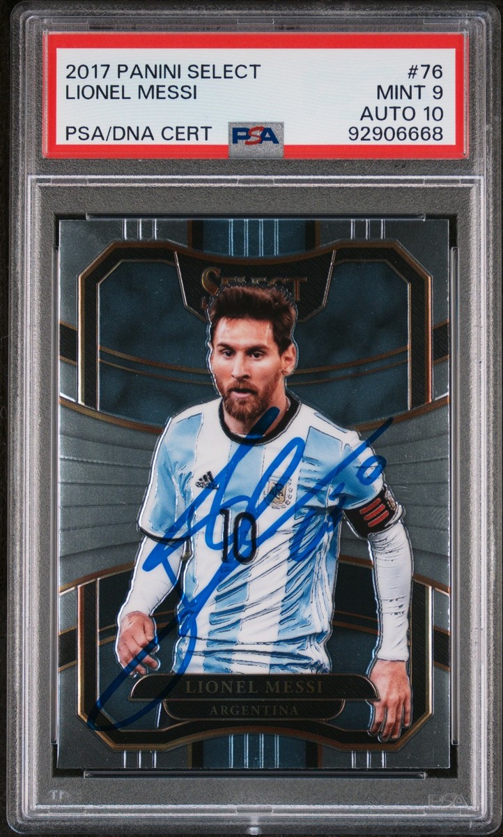 2017 PANINI SELECT #76 LIONEL MESSI PSA 9 AUTO 10 | eBay