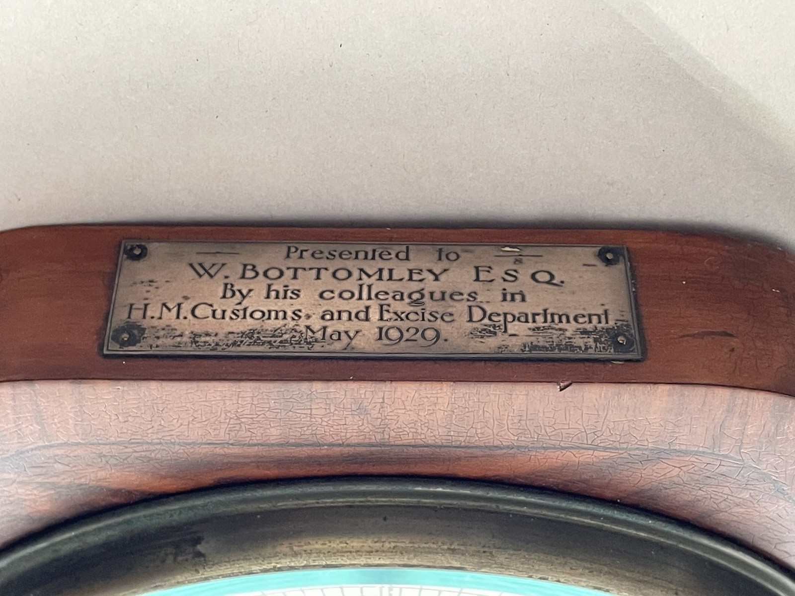 Antique Aneroid Wall Mount Barometer by Dollond & Aitchison of London 1927-1929