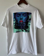 VINTAGE 90s Neon Model Wildwood Productions Graphic Art T-Shirt - L
