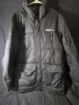 Ecko Function Men s Black Insulated Lined Parka Jacket Full Zip Snap Stand-Up L