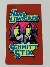 Vintage 1980s Hans Lindgren Schmitt Stix Skateboard Sticker Nos 2x4 Inch