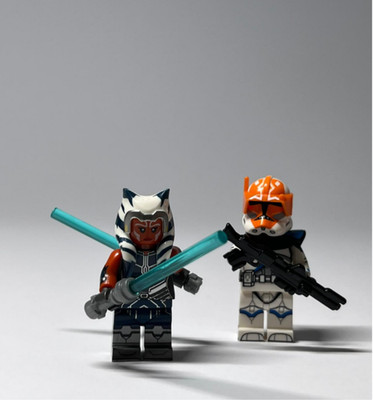 Jedi Asoka Tano und Clone Commander Vaughn Star Wars Minifiguren