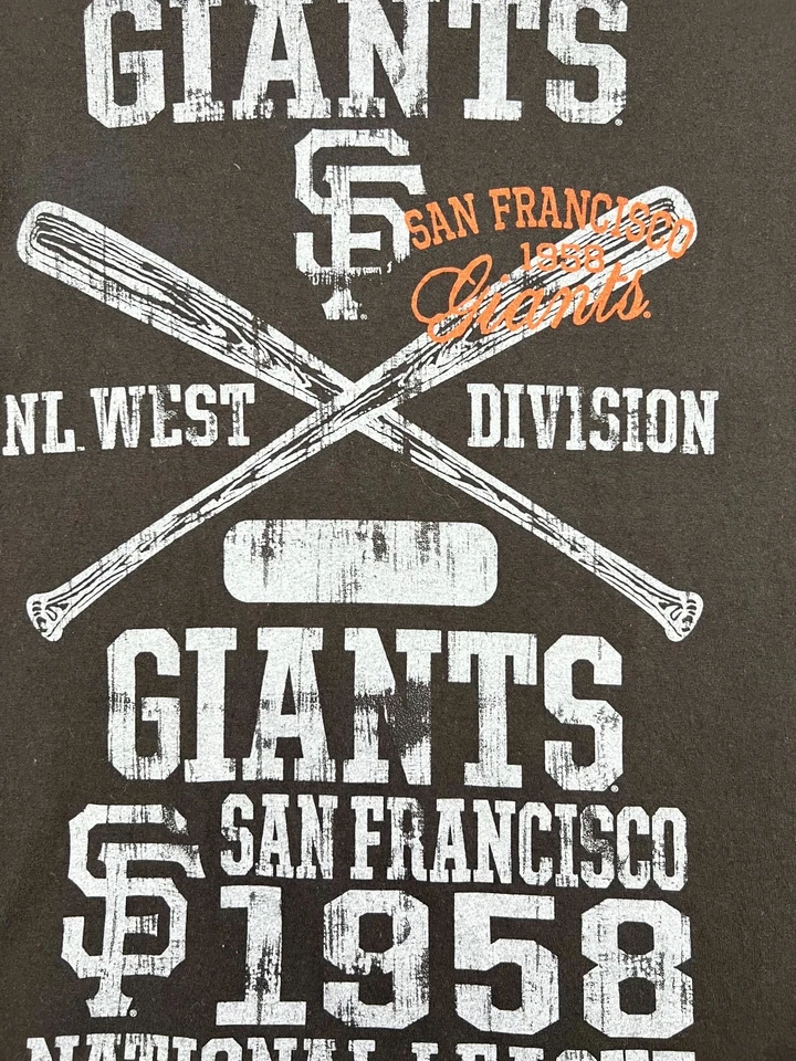 Camiseta Gear For Sports Liga Nacional de los Gigantes de San Francisco para Hombres 2XL Algodón Negro Foto 3 de 4