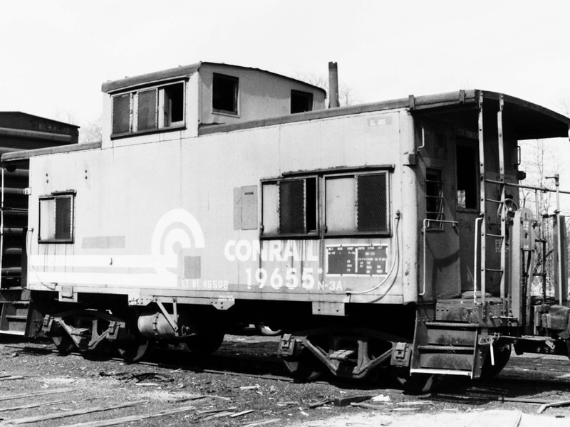 CONRAIL 19655, N3A, EX EL C156. (3) 4X6 PRINTS.