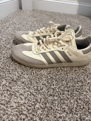 Adidas Samba x Lionel Messi Cream White Sneakers, Size 10.5