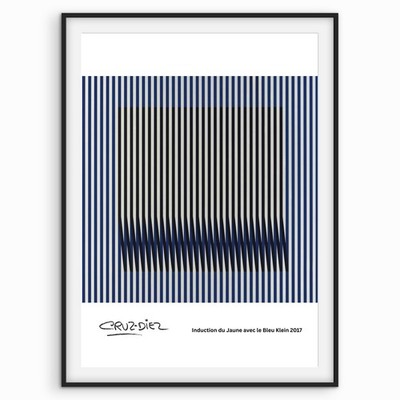Carlos Cruz-Diez - Induktion von Gelb mit kleinem Blau - Op Art