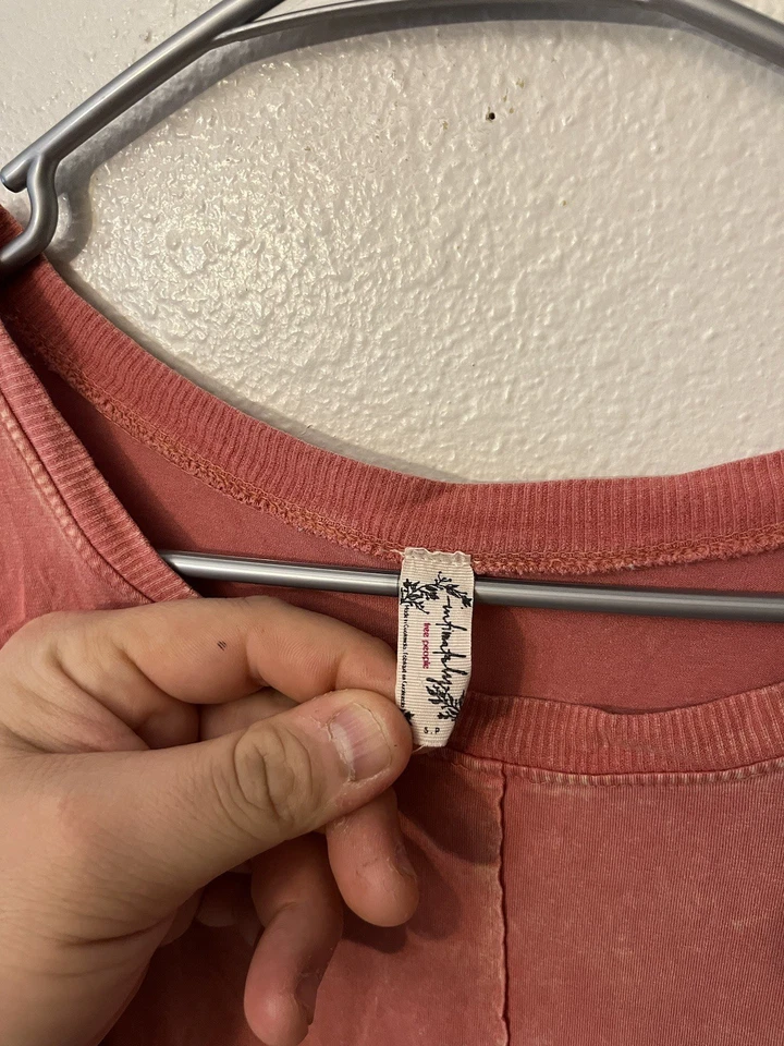 Free People Intimately Tank Accents - Talla Pequeña Rosa Salmón Foto 3 de 4