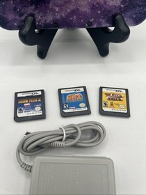 Nintendo New 3DS XL Galaxy Purple Edition Handheld System W/ 3 Games & Charger