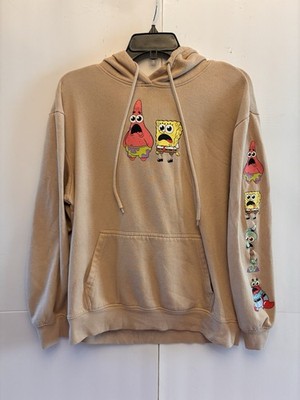 Men's Nickelodeon SpongeBob SquarePants Graphic Pullover Sweatshirt - Tan Medium