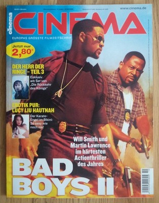 +++  Cinema Zeitschrift, Heft Nr. 305,  10/2003 - Will Smith  +++