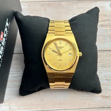 TISSOT PRX 40MM Champagne Men's Quartz Watch Gold New/Box T137.410.33.021.00