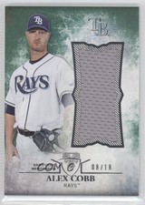 2015 Topps Triple Threads Unity Single Jumbo Relics Emerald 8/18 Alex Cobb 0e1