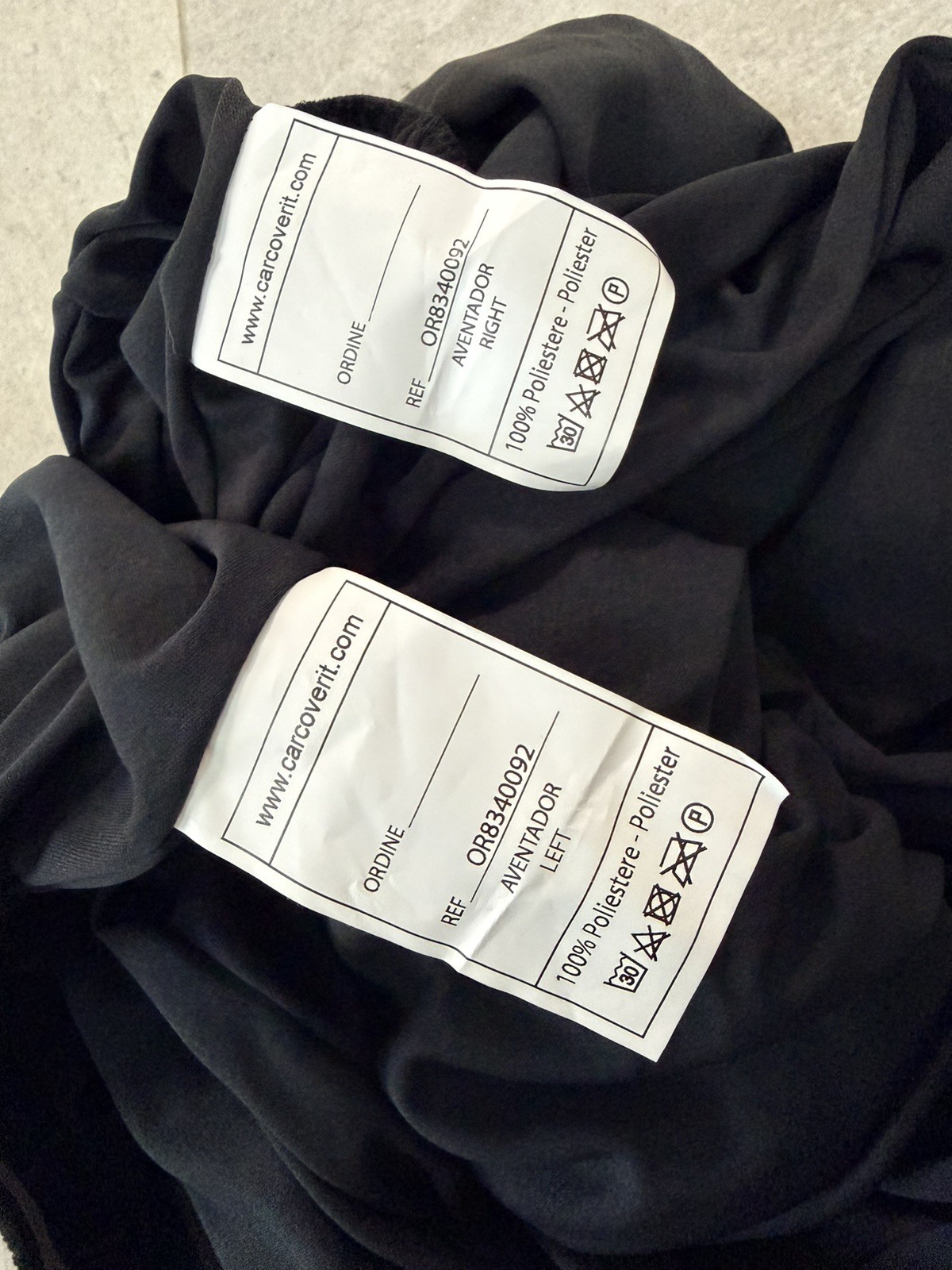 0R8340092 OEM Lamborghini Aventador Seat Covers Used Once Set of 2
