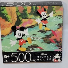 Disney Minnie Mickey Mouse 500 Piece Jigsaw Puzzle 11x14