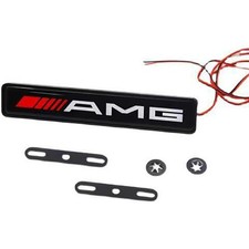 X1 AMG LED Light Front Grille Badge Illuminated Decal Emblem for Mercedes Benz