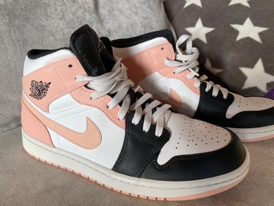 Nike Air Jordan 1 Mid arctic orange tint Herren Sneaker US10 UK9 Gr. 44  wie neu