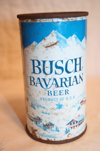 BUSCH BAVARIAN BEER 12 oz. 1950's flat top  - St. Louis, Missouri