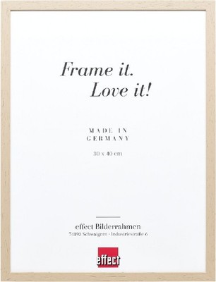 Effect Holzrahmen Profil 35 hellbraun 18x32 cm Normalglas