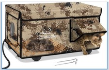 Insulated Heated Cat House for Outside Cats 26"x17"x14" Desert Camouflage