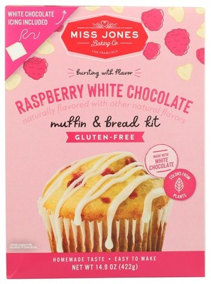 Miss Jones Baking Gluten Free Muffin And Bread Kit Raspberry White
