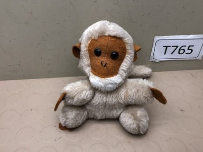 Vintage Dakin & Co plush chimp Monkey Ape White Brown Stuffed animal 1976 #118