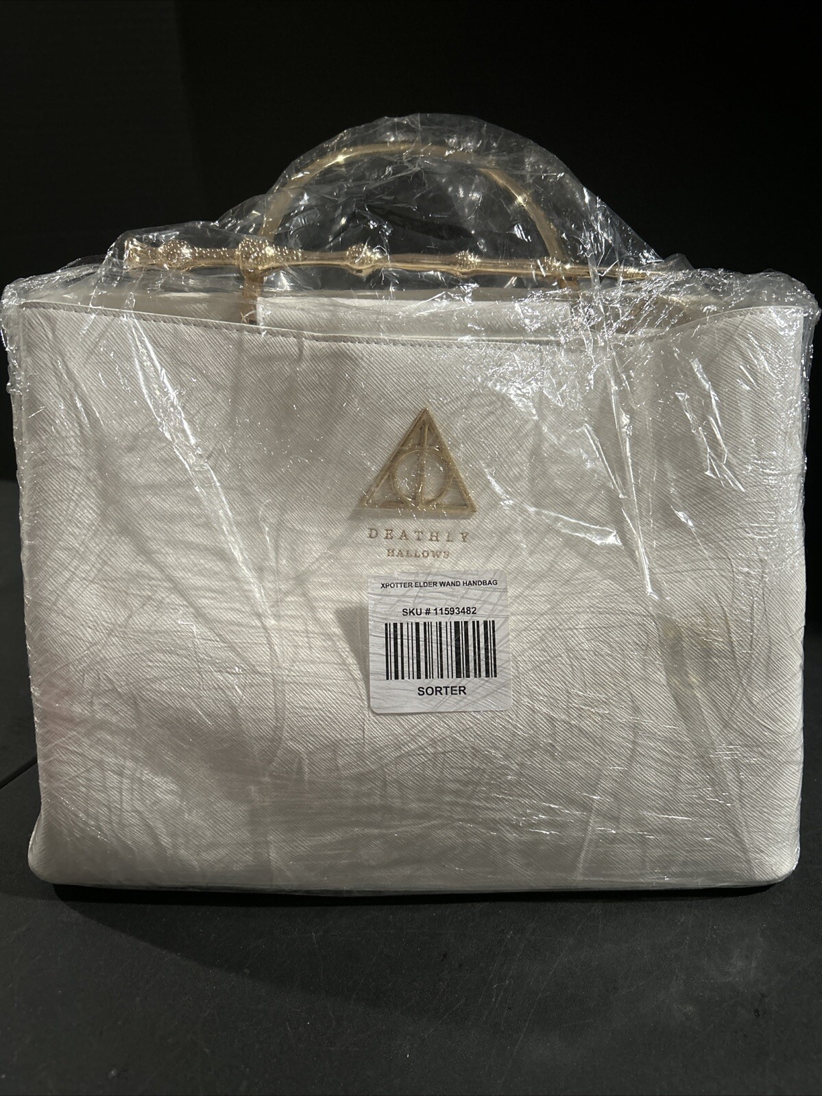 Loungefly Harry Potter Deathly Hallows Elder Wand White Handbag Purse NEW